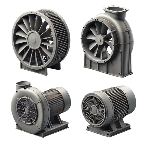 Blowers & fans (axial, centrifugal, air & heat blower)